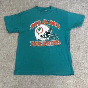 Vintage single stitch Miami Dolphins Tee trench buffalo New York
